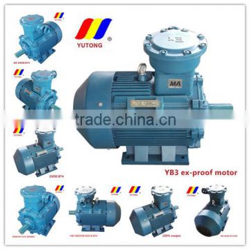 YB3 100% copper wire ac induction explosion proof motor