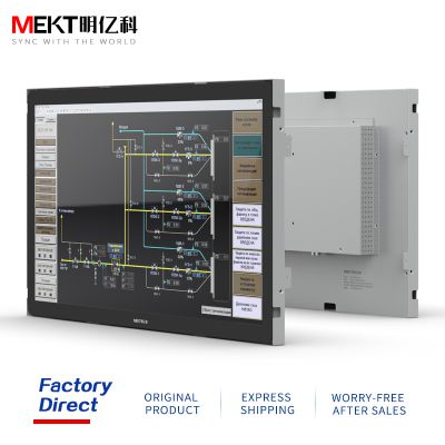MEKT1000cd Open 21.5-Inch Industrial Capacitive Touch Screen Embedded LCD Wall-mounted HD Computer Monitor Wide Voltage DC12~36V