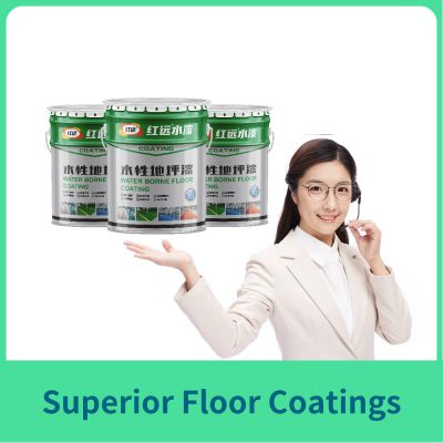 Epoxy resin industrial environmentally friendly water-based floor paint engineering self flowing flat paint