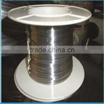 Copper nickel low resistant heating flat wire CuNi23(MC030)