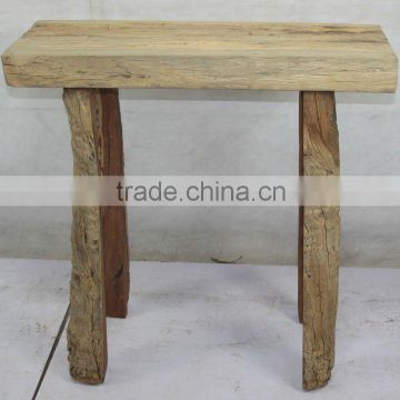 Chinese rustic natural solid wood stool