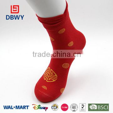 Wholesale Red Custom Women Non Slip Socks