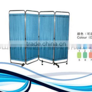 Competitive price medical divider folding screen curtain with wheels