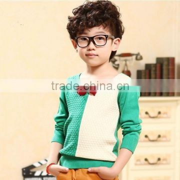 2015 Korea style children's long sleeve knitted sweater
