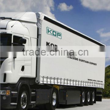 Fire Retardant PVC coated truck cover(680GSM) with eyelets and edge reinforced