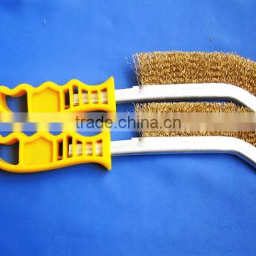 plastic hand brushes with brass wire