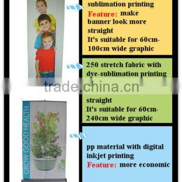 Economical Roll Up Screen with Polyester Printing