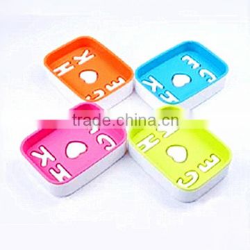 Square plastic soap box, custom color