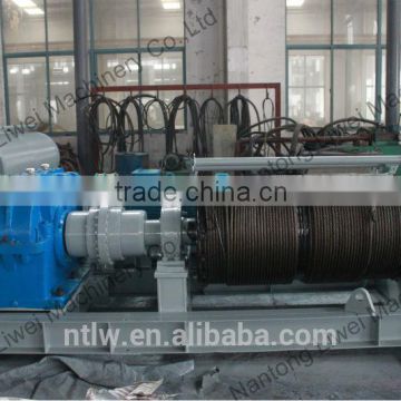 35KN double drum high speed electric winch