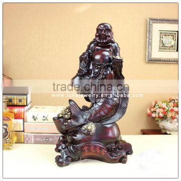 Buddha in the fish statue ,luckly fish ,resin fish statue ,