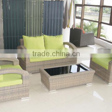 Outdoor furniutre sofa set ,PE-rattan with aluminum frame
