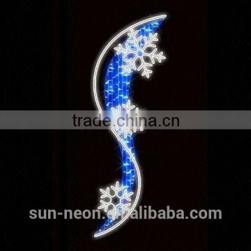 New Style Led Christmas Snowflake Light Christmas Led Street Light,High Quality Decorative Rope Light Motif