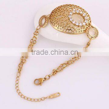 Special hollow image jewelry, rope 18k gold jewelry bracelet