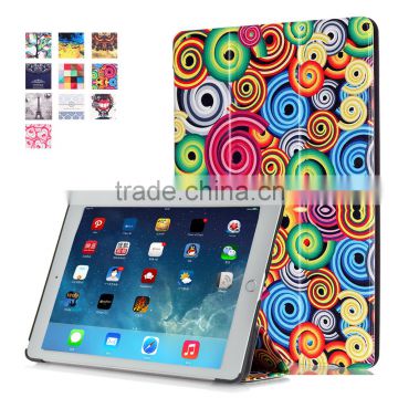 Welcome OEM design stand function factory color printing leather cover for iPad pro 12.9inch