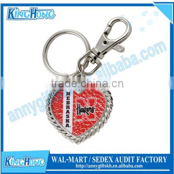Heart shape Fashion cheap wholesale iron keychains