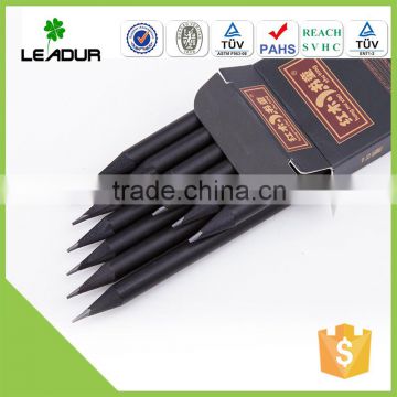 Popular promotional black wooden pencil supplier