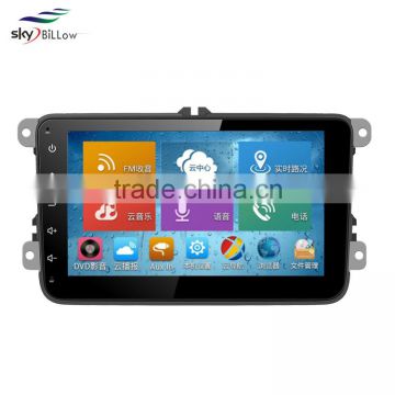 Factory price high quality 8 inch android in dash car dvd player with gps and bluetooth mould for vw cars