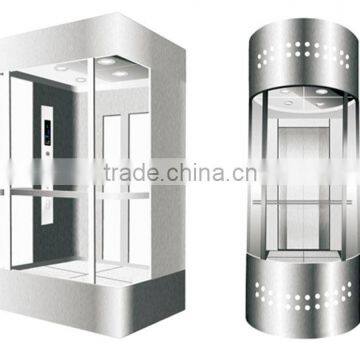 Elegent Panoramic Passenger Elevator With Glass Cabin