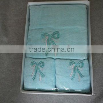 baby towel gift set 3 IN 1,box packing baby set HL5038