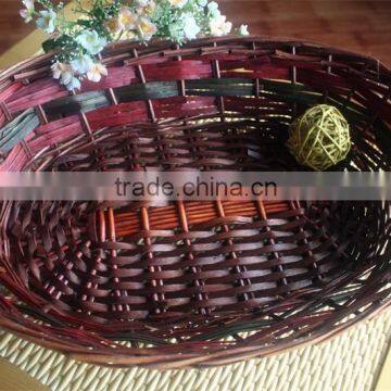 big willow stock tray; wicker serving tray