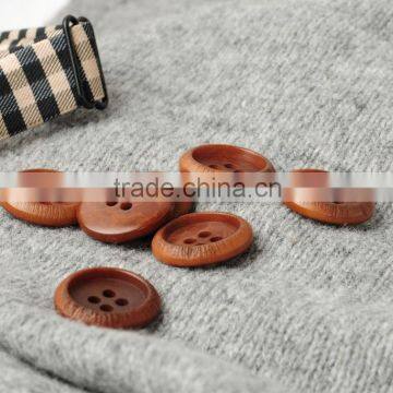 Environmental 4 Holes Burnt 32L Brown High-Class Corozo(Ivory) Nut Sweater&Jacket Buttons