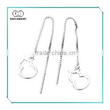 High Quality 925 Sterling Silver Plain Stick Earring