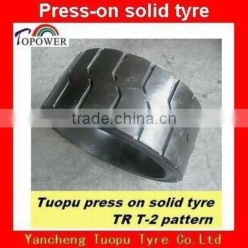 Press on solid tyre 28X12X22