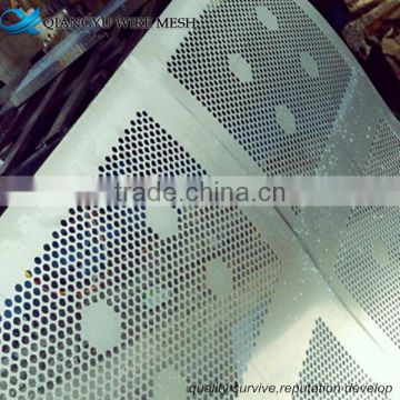 oval round1mm hole galvanized perforated metal mesh in stock