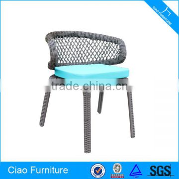 Outdoor furniture plastic wicker recline chair
