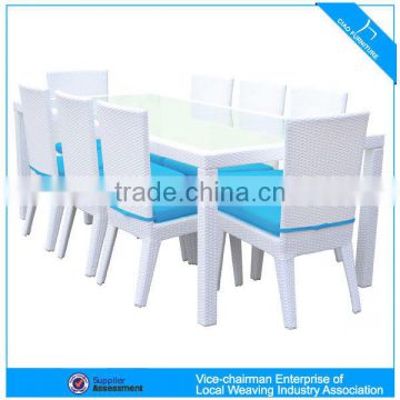 stackable rattan dining furniture (2107T+FC007)
