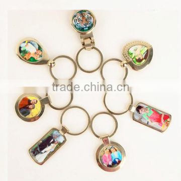 Different Types For Sublimation Blank Photo Metal Keychain For Promotion