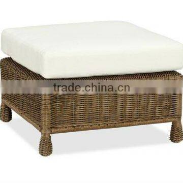 2017 Trade Assurance New Summer Arrival outdoor synthetic round rattan handmade footstool furniture