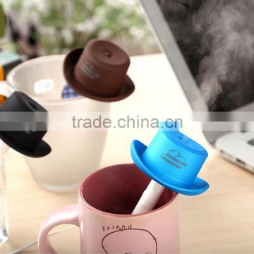 New design desktop Cowboy cap portable USB mini car air humidifier