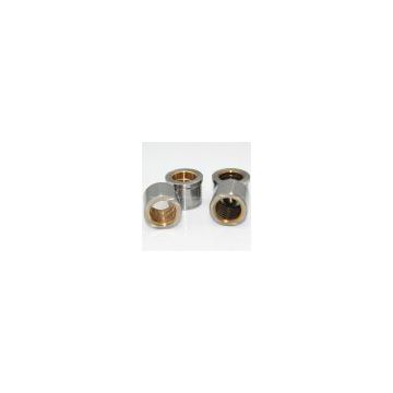 Self lubricated bronze plated guide bushes with graphite