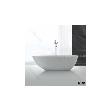 KKR man made stone solid surface cheap freestanding bathtub