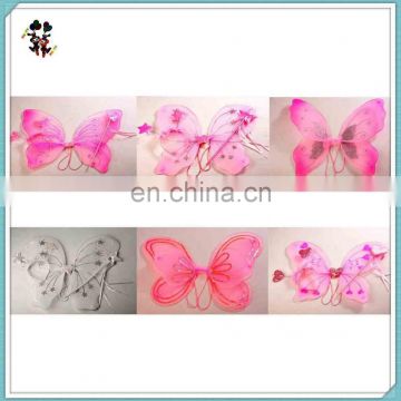 Kids Fancy Dress Up Costume Party Fairy Butterfly Wings with Wand HPC-0828