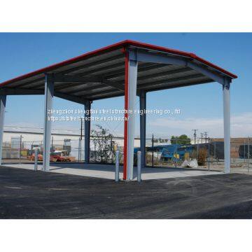 prefab steel structure canopy garage carport for car parking