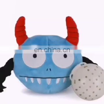 Durable and funny bouncing ball toy squeaky and vibrating electric ball monster toy for dog
