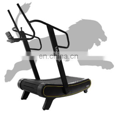 good price non-motorized unpowered curved Manual Eco-friendly commercial running machine air runner easy up treadmill