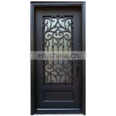 Factory price used front security wrought iron door gates
