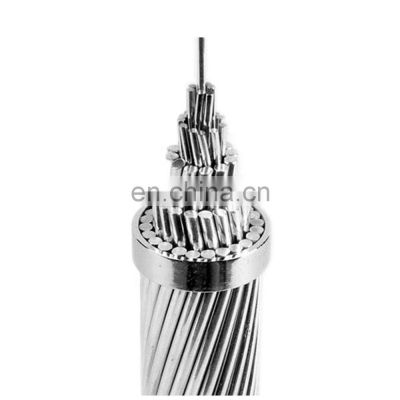6 4 2 1 1/0 2/0 3/0 AWG Stranded Aluminum AAC/AAAC/ACSR Bare Conductor Overhead Electrical Cable