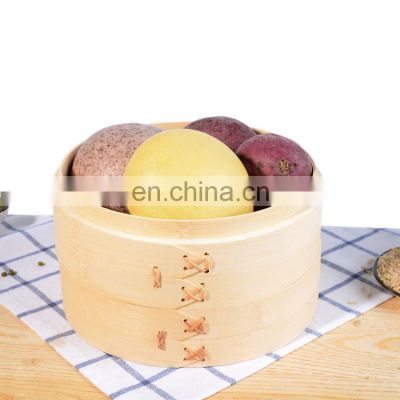 2022 hot sale High quality wholesale commercial bamboo steamer for food cooking basket