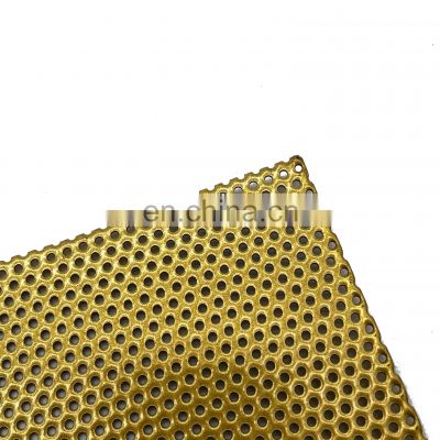 Stainless steel 304 316 micron round hole perforated metal sheet Mesh