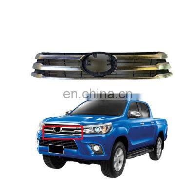 MAICTOP auto exterior accessories front grille for Hilux revo silver front grille 2016