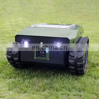 6 suspension shock absorption robot chassis lawn  mower tracked robot chassis
