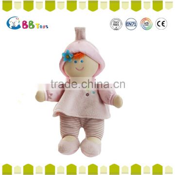 2015 new fashion style cute and novelty pink plush soft dolls toys for baby
