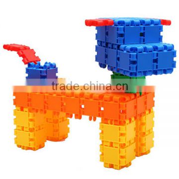 childred colored custom 3d plastic jigsaw puzzle diy toy