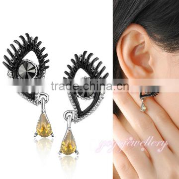 High quality china factory fancy design gold beautiful earring designs for women