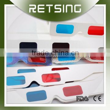 Red & Blue Promotional 3D Party Paper Glasses