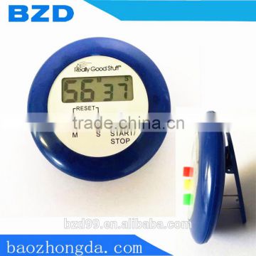 Hot Promotional Small Electronic Sports/Kitchen/Beauty Round Countdown & Countup Timer with Clip /Timer OEM/ODM Manufacturer
